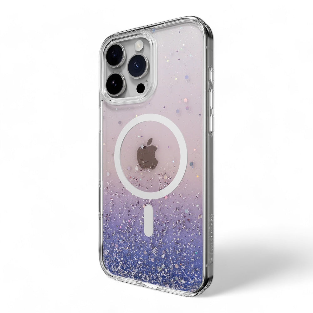 Estuche switcheasy starfield iphone 16 pro starfield m 3d glitter shockproof case twilight color multicolor