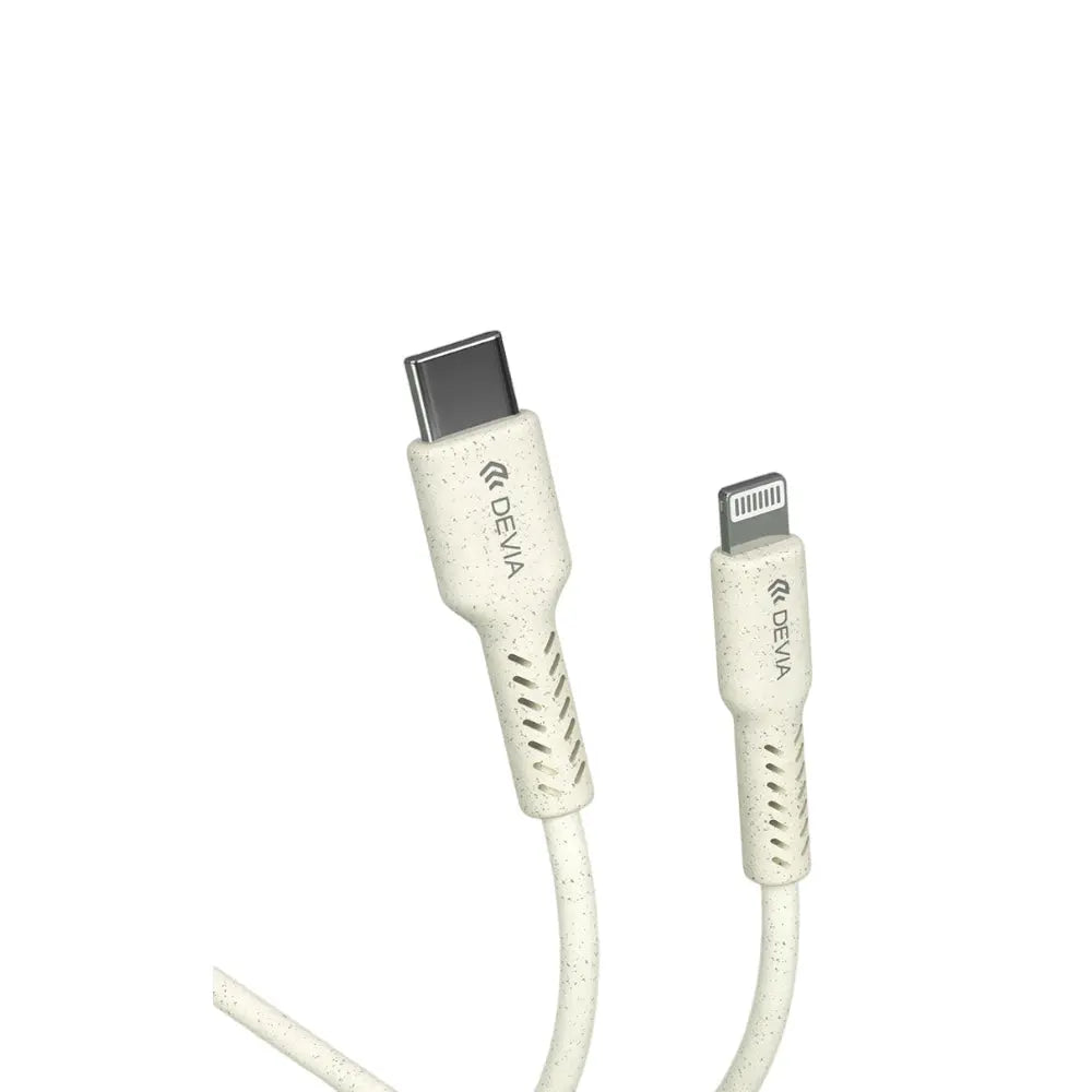 Cable devia micro usb environment-friendly plant straw cable set ( 30 pcs ) color blanco DIGITALSHOP