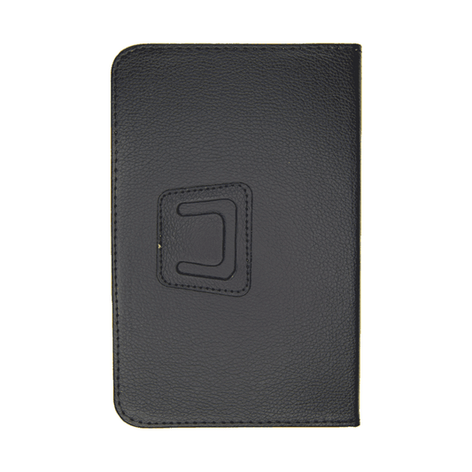 Estuche clasico generico folio cuerina 7 / 8 inch con empaque color negro