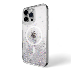 Estuche switcheasy starfield iphone 16 pro starfield m 3d glitter shockproof case color transparente