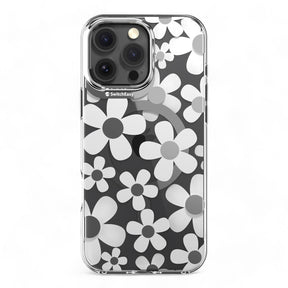 Estuche switcheasy skin iphone 16 pro fleur m 3d patterned shockproof case color blanco