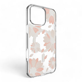 Estuche switcheasy skin iphone 16 pro max style m pattern shockproof case pink flower color multicolor