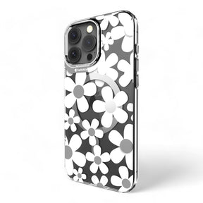 Estuche switcheasy skin iphone 16 pro max fleur m 3d patterned shockproof case white color multicolor