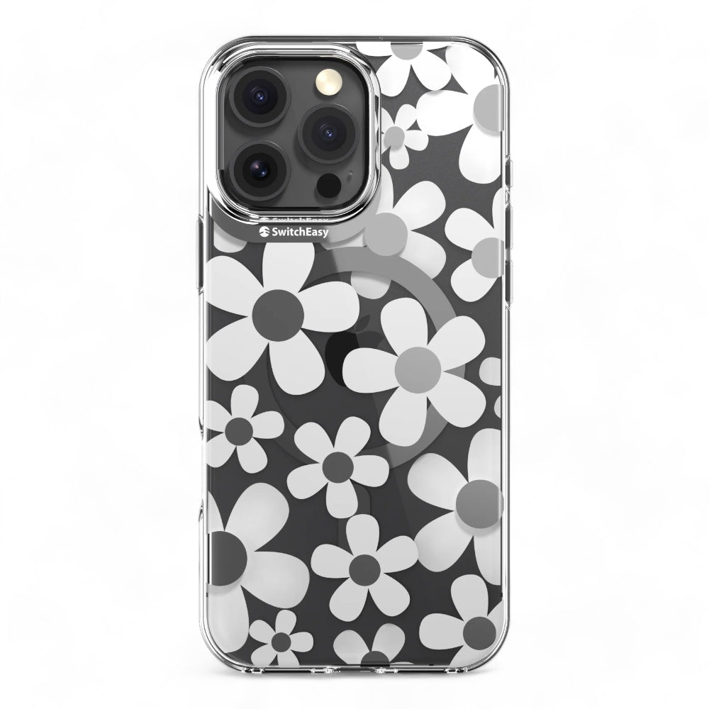 Estuche switcheasy skin iphone 16 pro max fleur m 3d patterned shockproof case white color multicolor