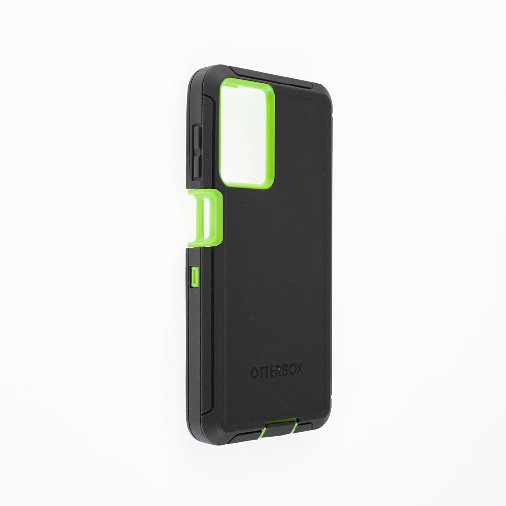 estuches proteccion otterbox defender samsung a13 color gris / verde