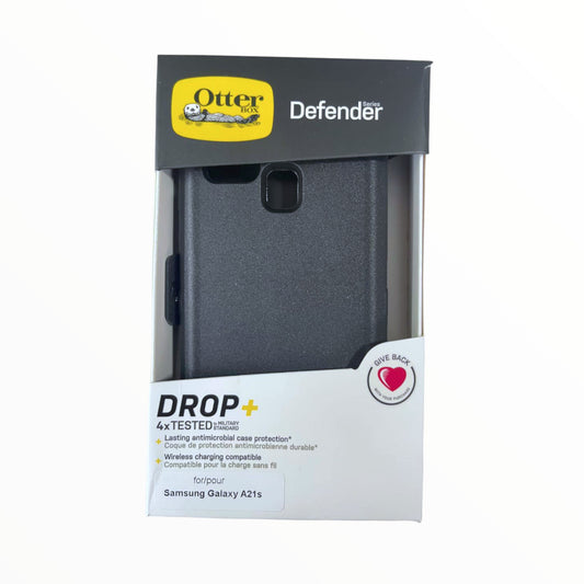 Estuche proteccion otterbox defender samsung a21s color negro