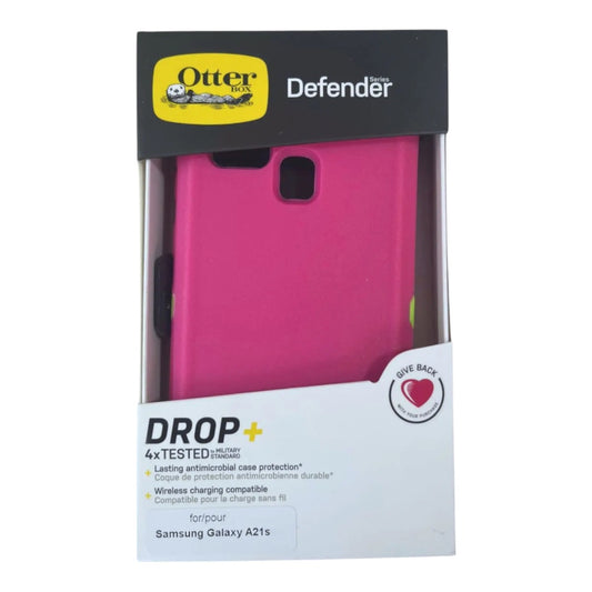 Case OtterBox Defender | Samsung A21s | Rosado / Verde