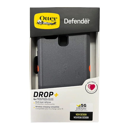 Estuche proteccion otterbox defender samsung a21s color gris / naranja