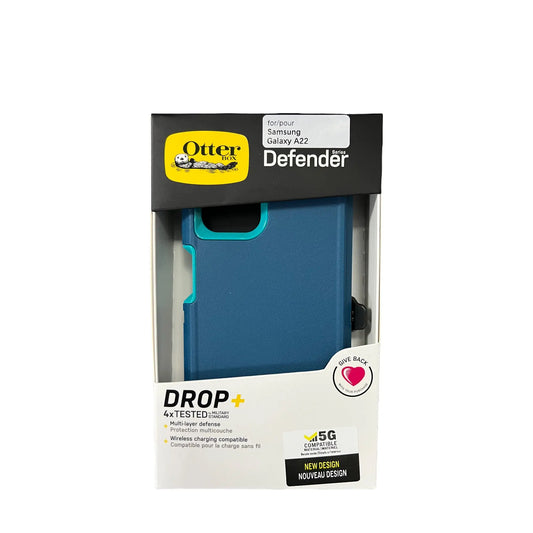 estuche proteccion otterbox defender samsung a22 color turquesa DIGITALSHOP