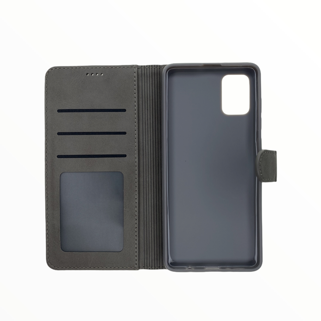 Estuche carteras lc imeeke folio libreta con porta tarjeta samsung a41 color negro