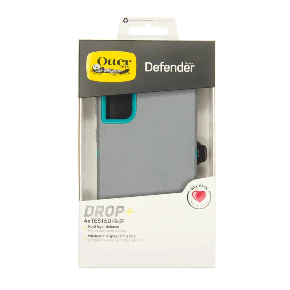 estuche proteccion otterbox defender samsung a51 color gris / turquesa DIGITALSHOP