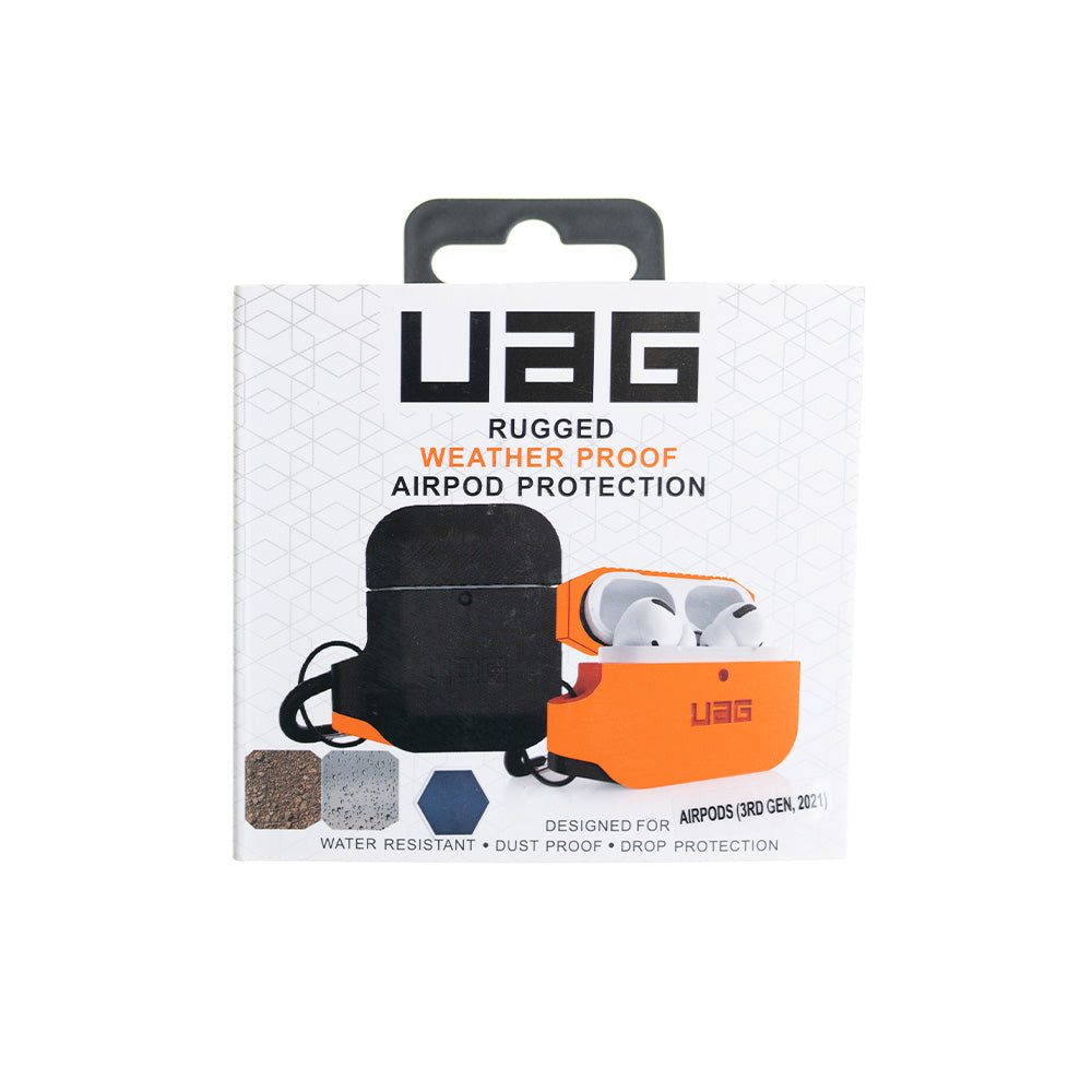 estuche audifonos uag apple airpods gen 3 color naranja / negro DIGITALSHOP