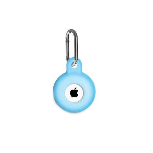 estuche silicon el rey silicon fluorescent blue para airtags apple todos color azul