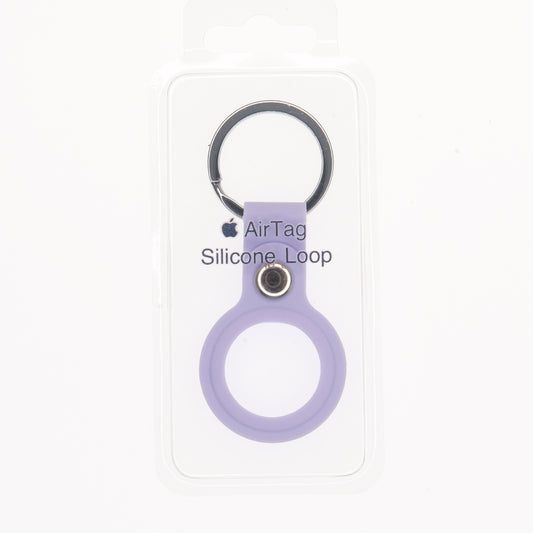 estuche silicon el rey silicon abierto ambolado airtag apple todos color morado DIGITALSHOP