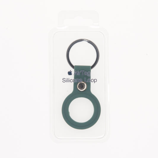 Estuche silicon el rey silicon abierto ambolado airtag apple todos color verde militar