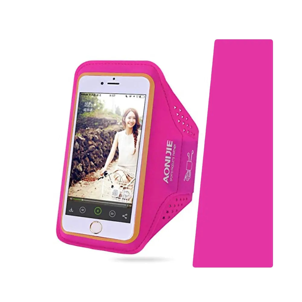 Accesorio Aonijie Arm Band Con Porta Tarjetas Color Fucsia DIGITALSHOP