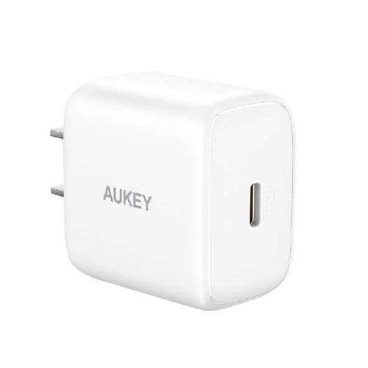 Aukey Wall Charger 1 Pack Portable 20W Pd Wall Color White