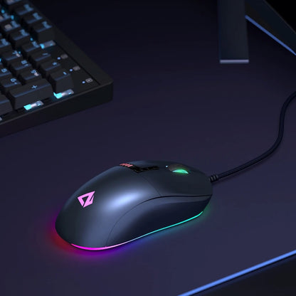 Gadget Aukey Gaming Knight Rgb Mouse 10000 Dpi Resolution Con Cable Usb DIGITALSHOP