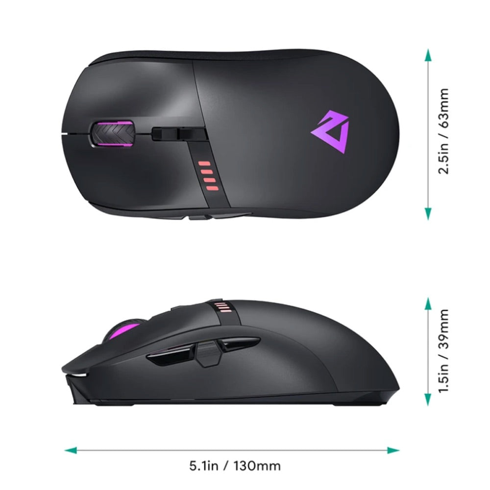 Gadget Aukey Gaming Wireles Knight Rgb Mouse 16000 Dpi Resolution 2.4Ghz DIGITALSHOP