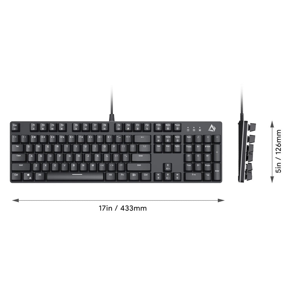 Gadget Aukey Gaming Kmg12 Mechanical Keyboard 104Key With Software DIGITALSHOP