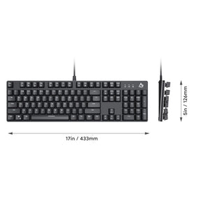 Gadget Aukey Gaming Kmg12 Mechanical Keyboard 104Key With Software