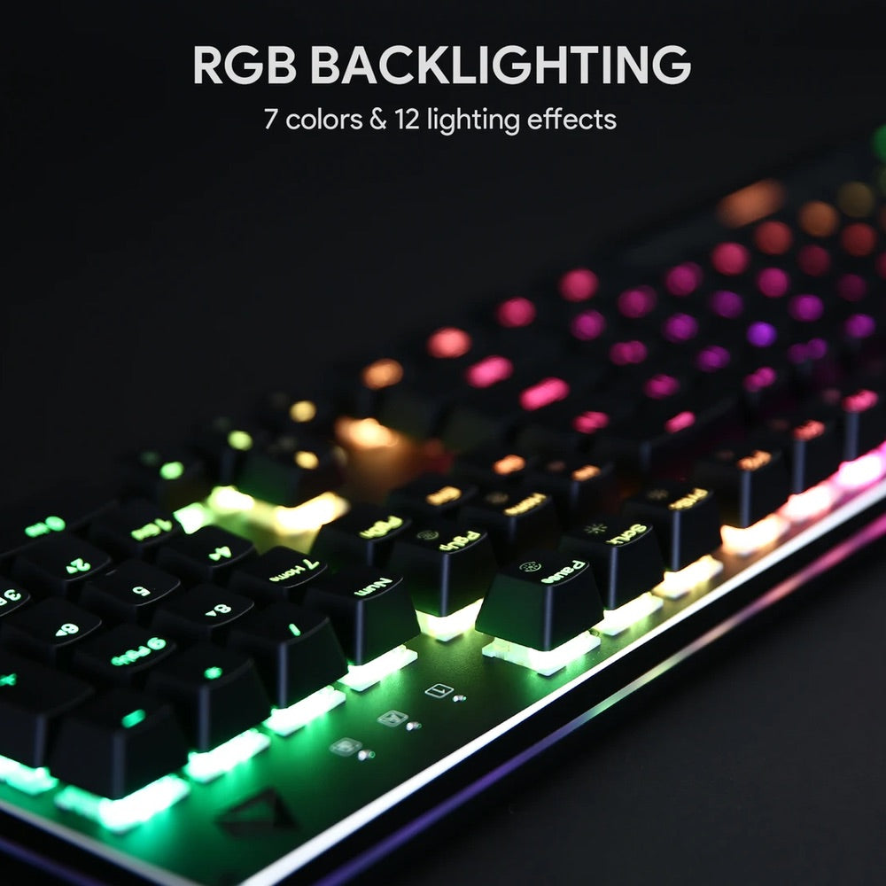 Gadget aukey gaming kmg12 mechanical keyboard 104key with software