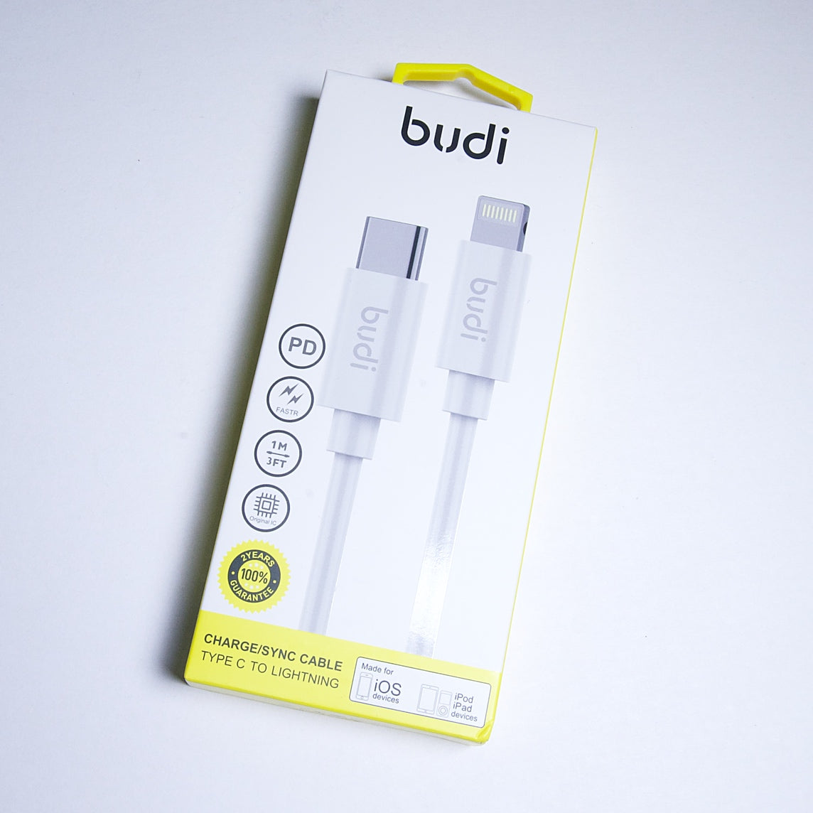 Budi cable ultra fast lightning ac adapter