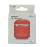 estuches audifonos apple airpods gen 1 plastico color rojo