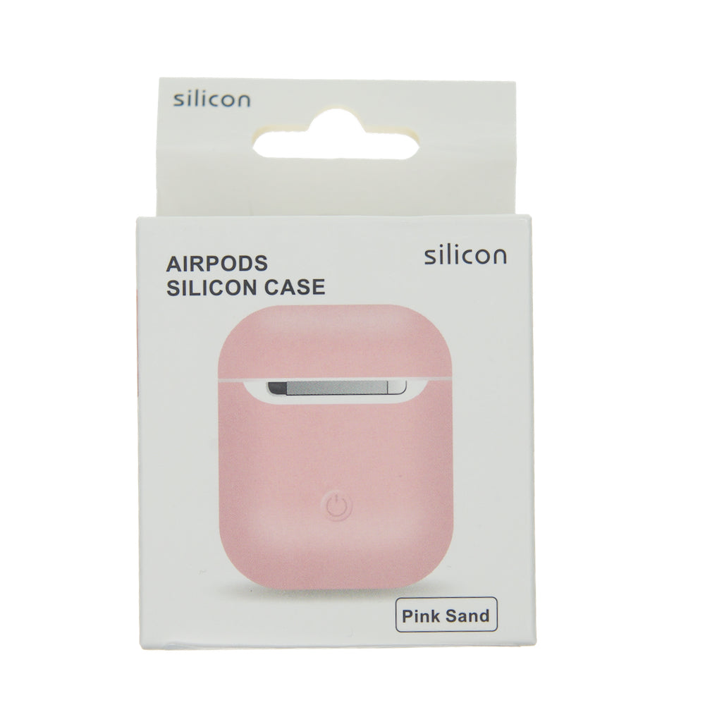 estuches audifonos apple airpods gen 1 plastico color rosado