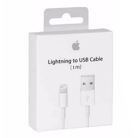 Cable apple lightning original para iphone 5 / 6 / 8 / x / xs / 11 / 12 / 13 color blanco - DigitalShopSA