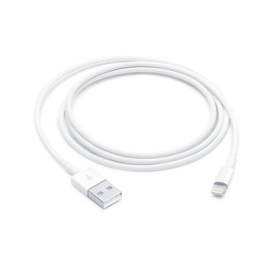 Cable Apple Lightning Original Para Iphone 5 / 6 / 8 / X / Xs / 11 / 12 / 13 Color Blanco