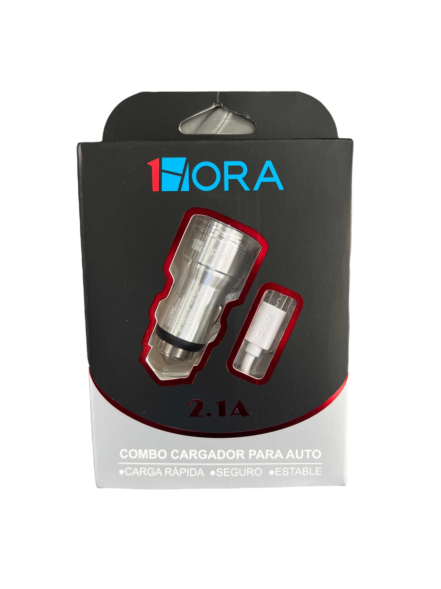 1 Hour Car Charger With Micro USB V8 For Gray Color
