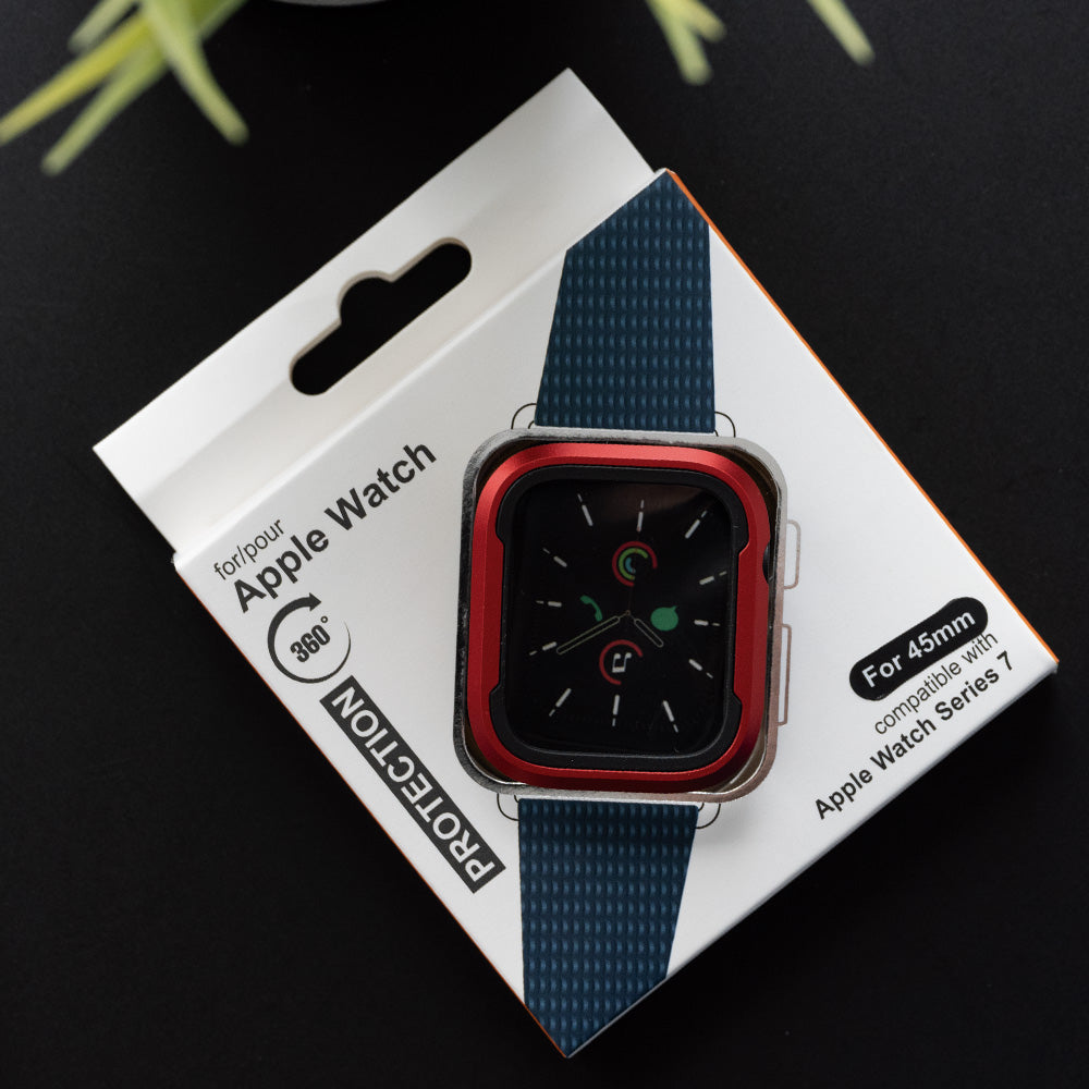 Estuche proteccion el rey defense apple 45 mm color rojo