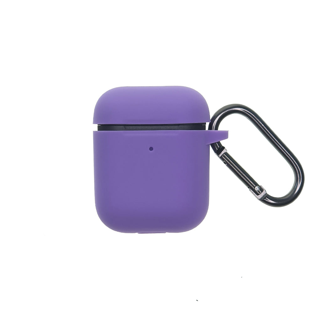 estuches silicon el rey silicon grueso para airpods 1 / 2 apple gen 1 ,  gen 2 color morado