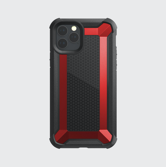 xdoria defense tactical apple iphone 11 pro protective case red/black color