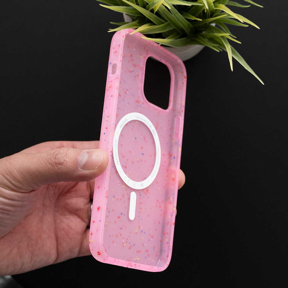 Estuche magsafe el rey magsafe core apple iphone 12 color rosado