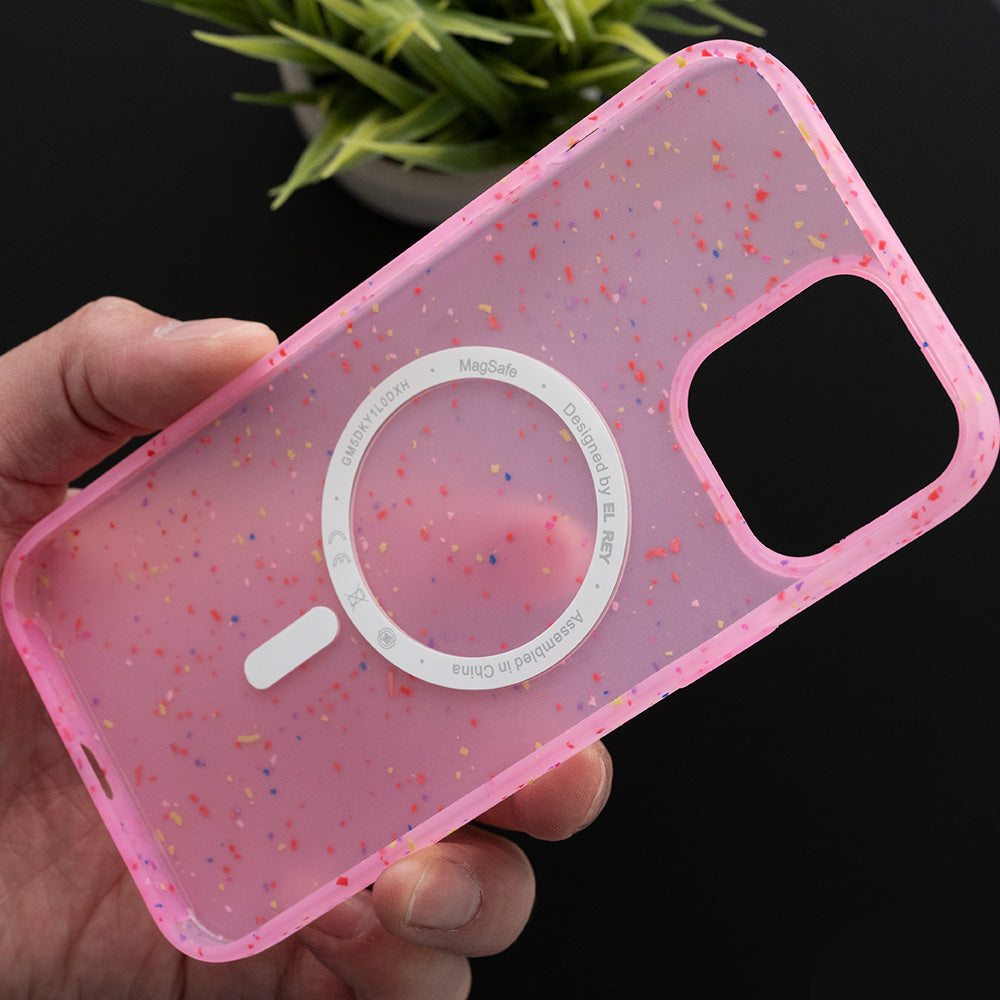 Estuche magsafe el rey magsafe core apple iphone 12 color rosado