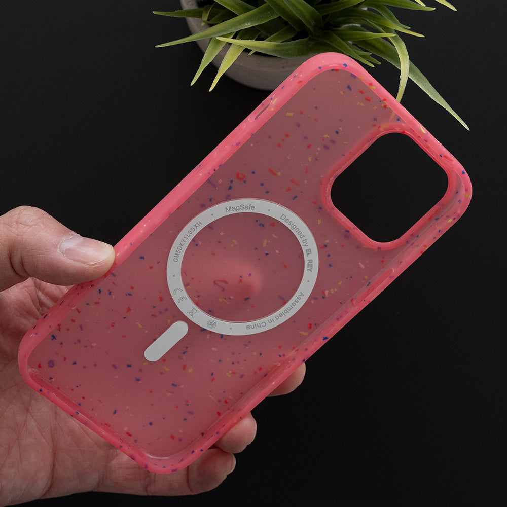 Estuche magsafe el rey magsafe core apple iphone 12 pro color rojo