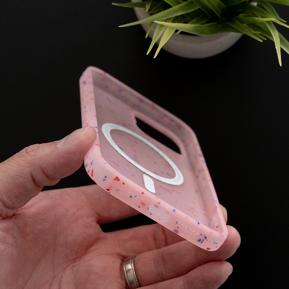 Estuche magsafe el rey magsafe core apple iphone 12 pro color rosado