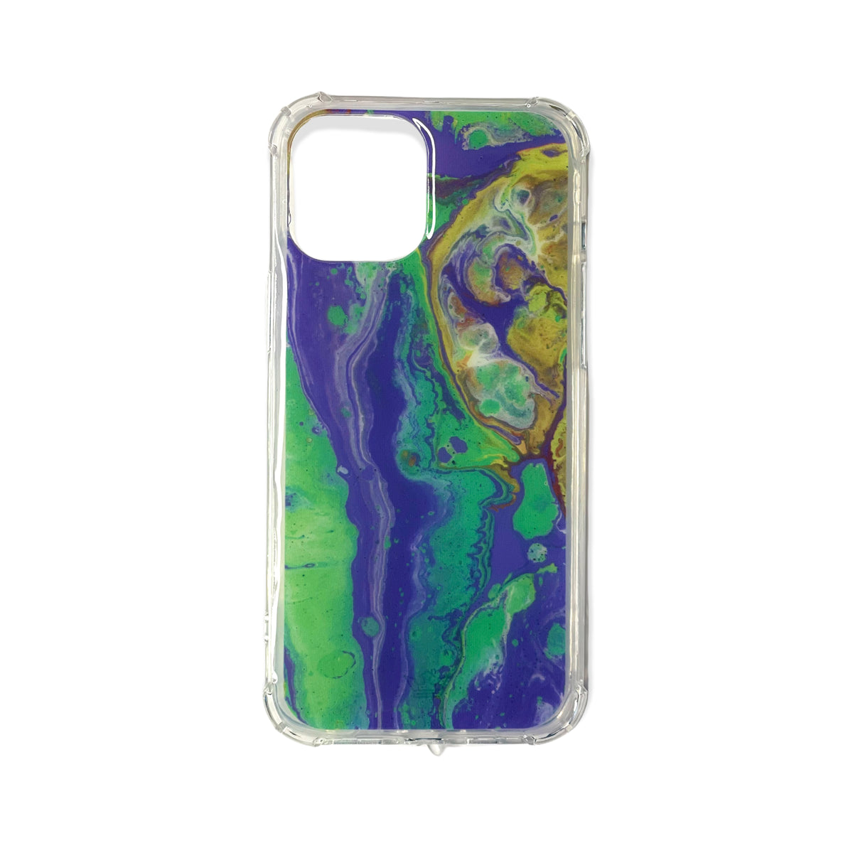 estuches proteccion el rey hard case con dise–o marmol en verde y morado apple iphone 12 pro max color verde