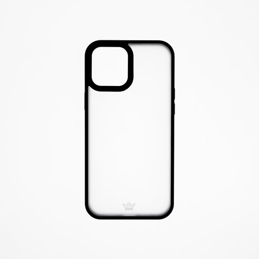 Estuche clasico el rey mate marco de apple iphone 12 pro max color negro