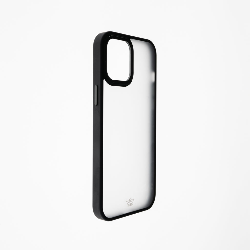 Estuche clasico el rey mate marco de apple iphone 12 pro max color negro