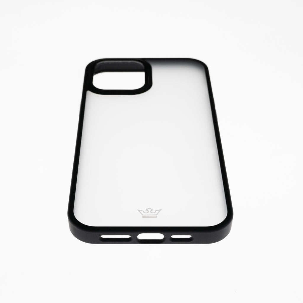Estuche clasico el rey mate marco de apple iphone 12 pro max color negro