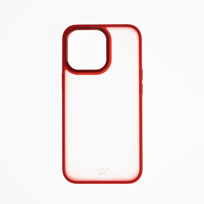 estuche clasico el rey mate marco de apple iphone 12 pro max color rojo DIGITALSHOP