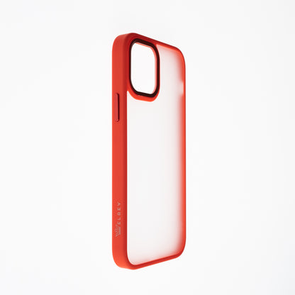 Estuche clasico el rey mate marco de apple iphone 12 pro max color rojo