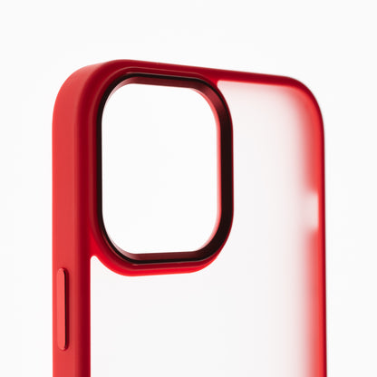 Estuche clasico el rey mate marco de apple iphone 12 pro max color rojo