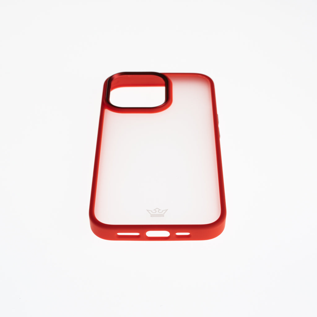 Estuches Clasico El Rey Mate Marco De Apple Iphone 12 Pro Max Color Rojo