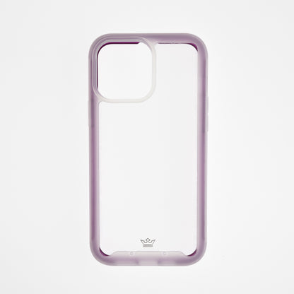 estuche transparente el rey super bumper de atra apple iphone 13 pro ,  iphone 13 pro max color morado / transparente