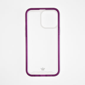 Estuches Transparente El Rey Super Bumper De Atra Apple Iphone 13 Pro ,  Iphone 13 Pro Max Color Morado / Transparente