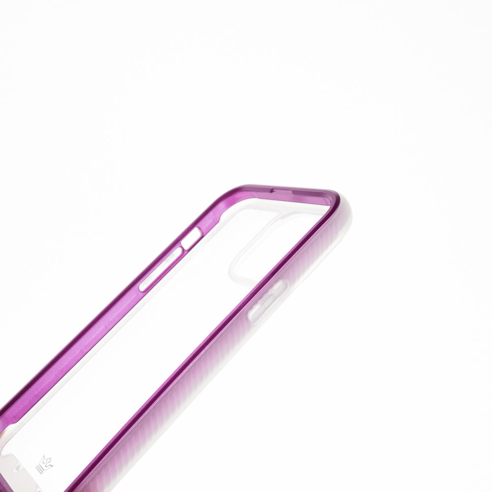 Estuches Transparente El Rey Super Bumper De Atra Apple Iphone 13 Pro ,  Iphone 13 Pro Max Color Morado / Transparente